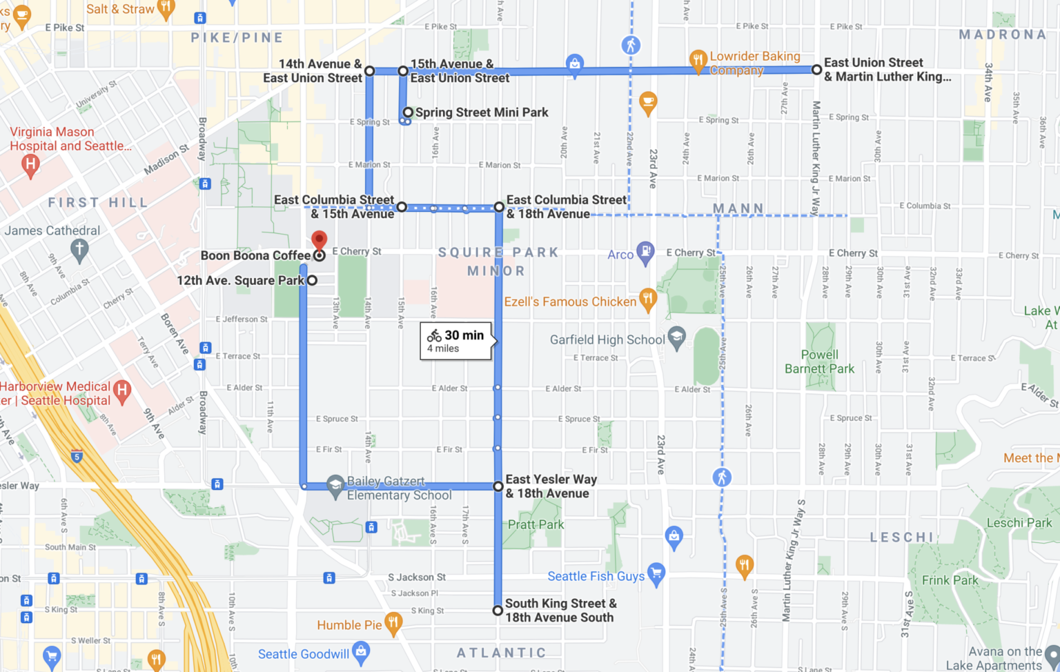 Route map | Central Seattle Greenways